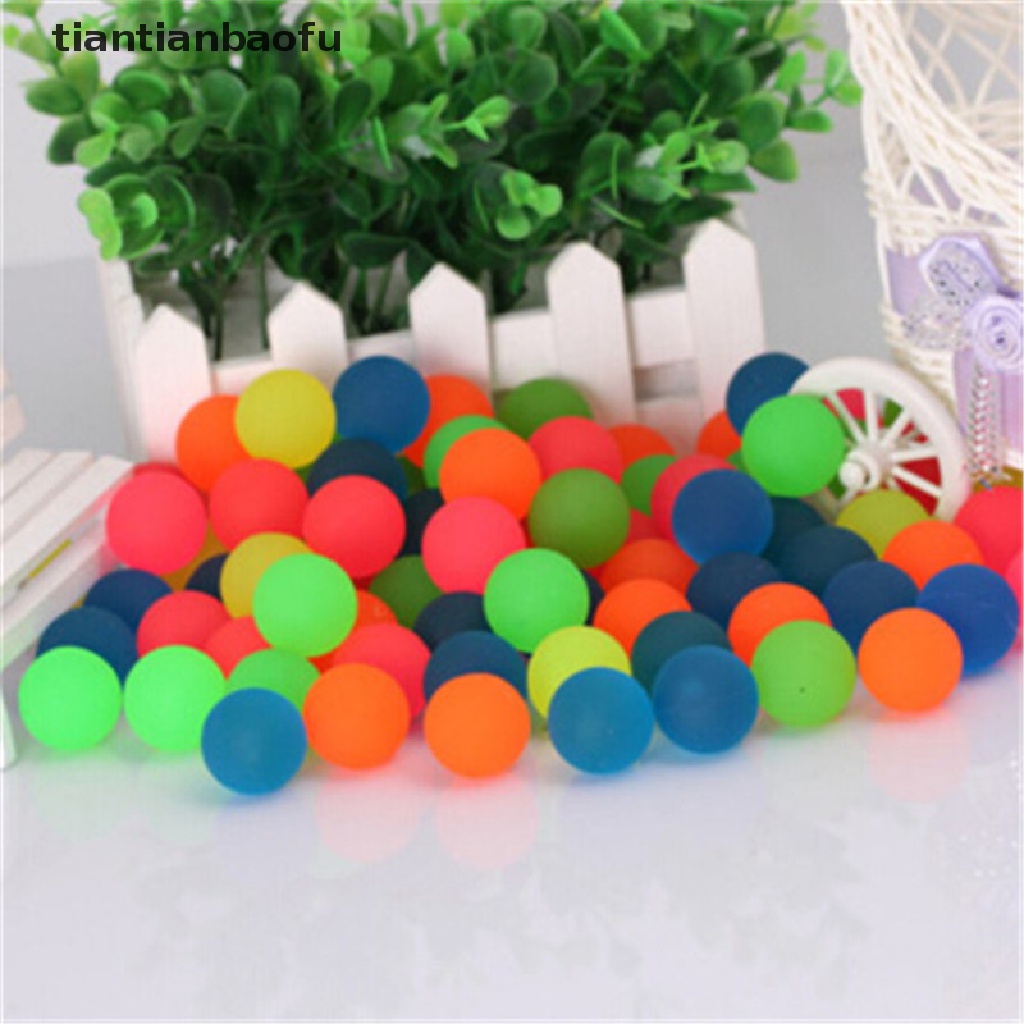 [tiantianbaofu] 10PCS Creative Rubber Bouncing Jumping Ball 27mm Kids Children Game Toy Gifts Boutique