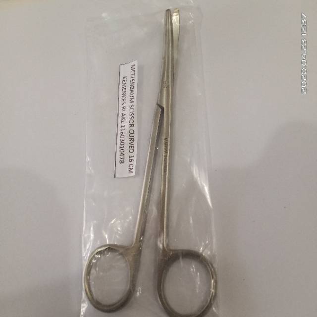 Gunting Metzenbaum Scissor Curved 16cm Gunting Metzenbaum 16cm bengkok