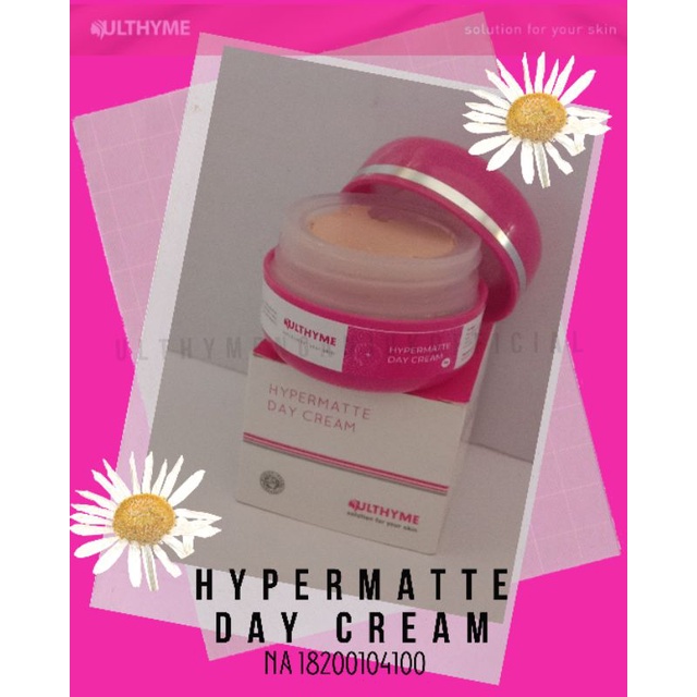 Ulthyme Skincare Hypermatte day cream/cream wajah BPOM