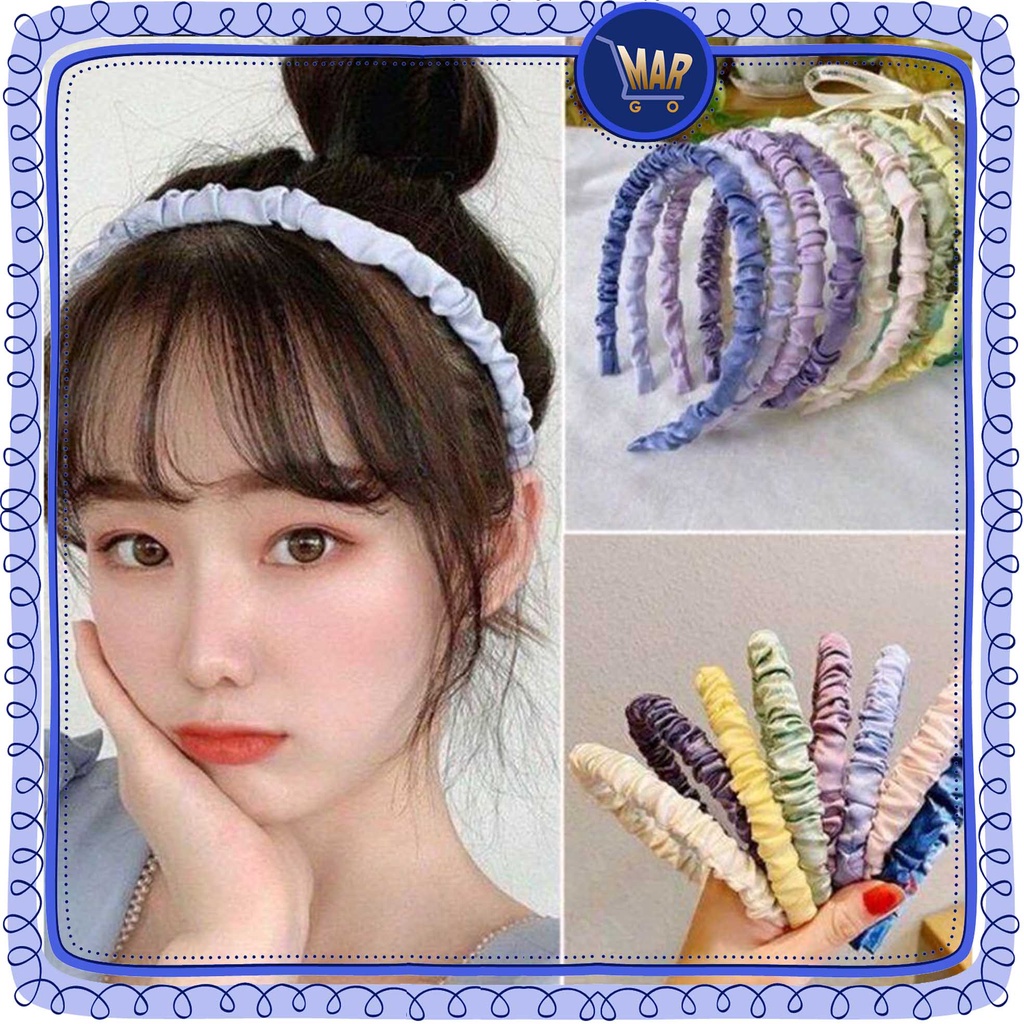 Bando Scrunchie Bando Serut Bando Satin Bando Kain