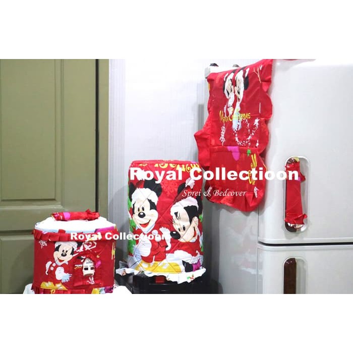 Jual SET GKM  SOFASET  TAPLAK MEJA   HOMESET MICKEY NATAL MERAH Berkualitas
