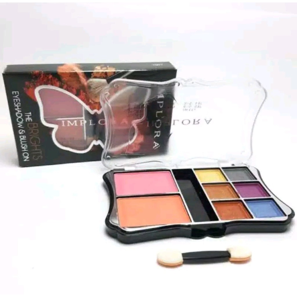 Implora Eyeshadow &amp; Blush on 7007 / Implora Eyeshadow &amp; Balush on Kupu kupu