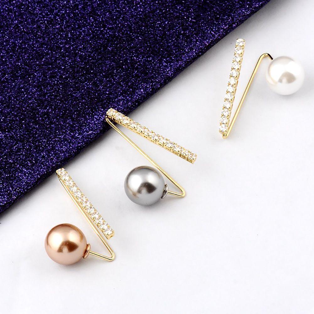 Bros Mutiara Agustina Mantel Elegan Anti Silau Perempuan Paduan Zirkon Cardigan Bros