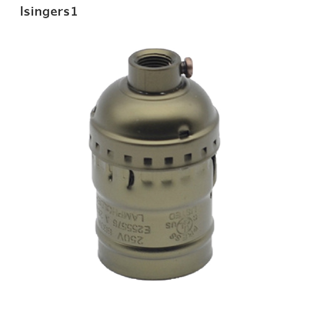 (lsingers1) Fitting Lampu Gantung E27 110V 220V Gaya Vintage Warna Perunggu