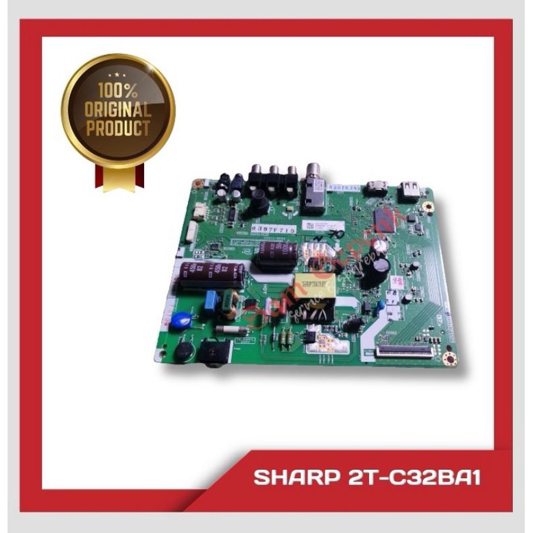 Mesin mb board mainboard TV LED SHARP 2T-C32BA1I 2t c32ba1 i