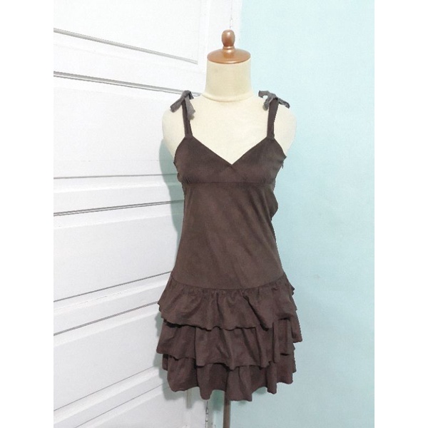 dress liz lisa brown