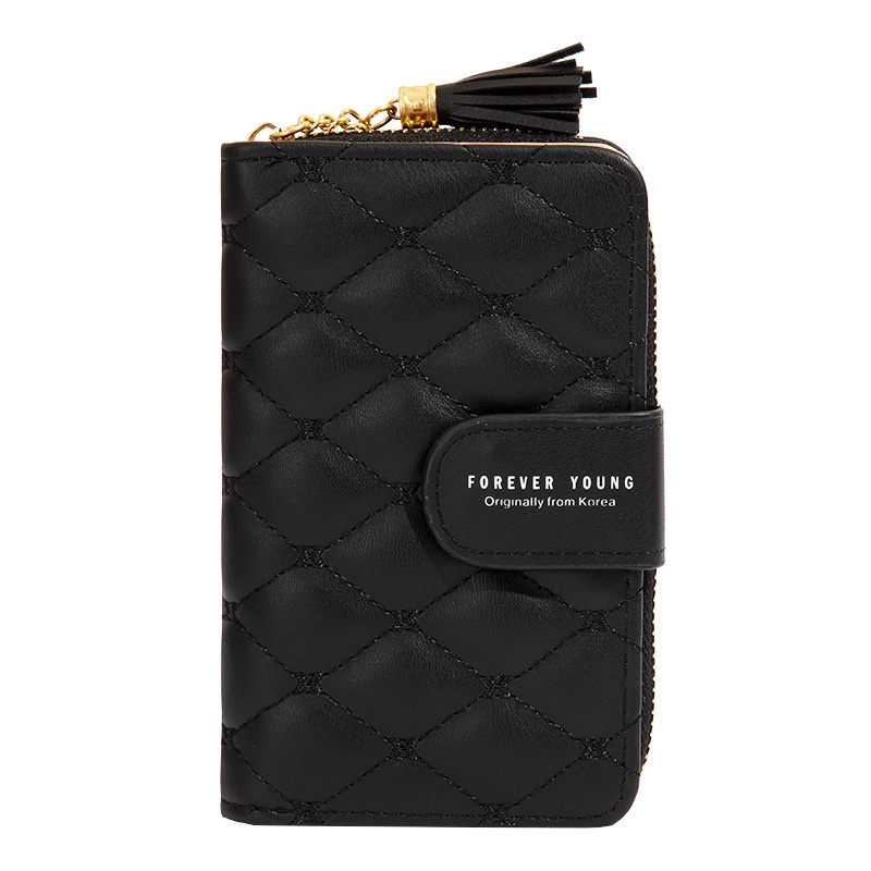 DOMPET LIPAT WANITA IMPORT PREMIUM KECIL KULIT HITAM CARNIOLA WA400B5 MINI SLOT KARTU UANG PENDEK FASHION KOREA CEWEK KEKINIAN REMAJA MURAH SIMPLE LUCU TIPIS