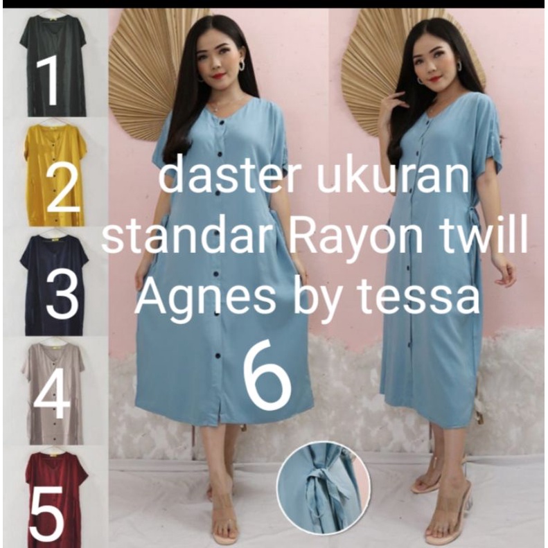 Daster rayon twill Agnes by tessa ukuran standar