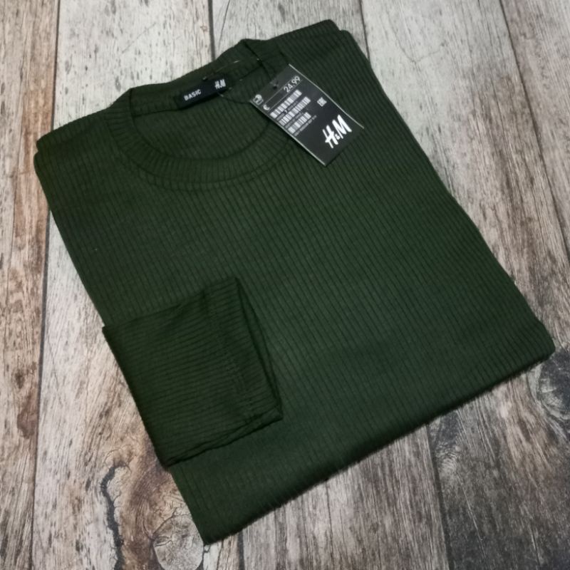 Kaos lengan panjang polos || rip || kaos wanita