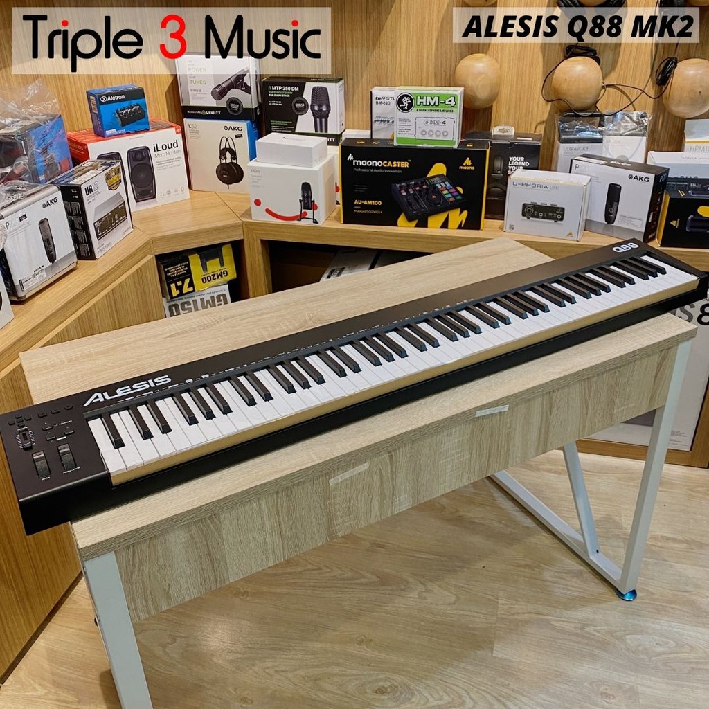 Alesis Q88 MKII Midi Controller 88 keys Mirip m-audio KEYSTATION 88 MK3