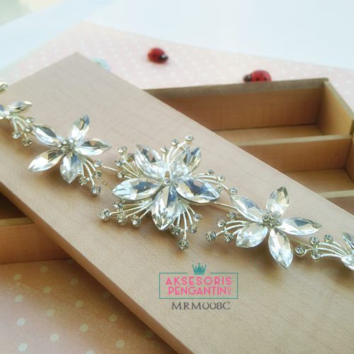 [BISA COD] HEADPIECE PENGANTIN AKSESORIS RAMBUT TIARA WEDDING BRIDAL MRM008