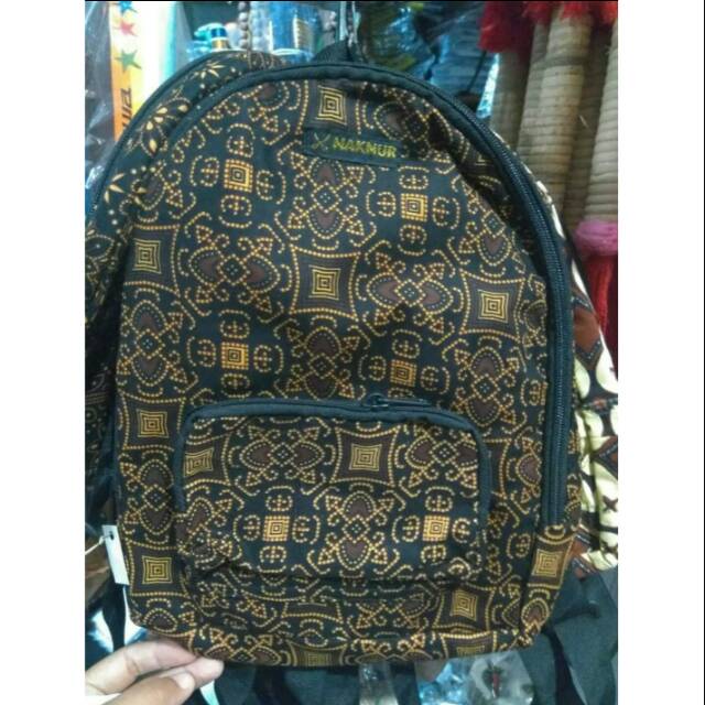 TAS RANSEL BATIK BACKPACK 34 × 29 CM TAS WANITA ANAK SOUVENIR MURAH JOGJA