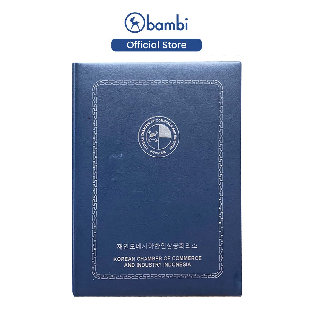 

Bambi Sertifikat Map Raport Ukuran A4 Customized Bahan Soft Touch Folly Include Emboss Original