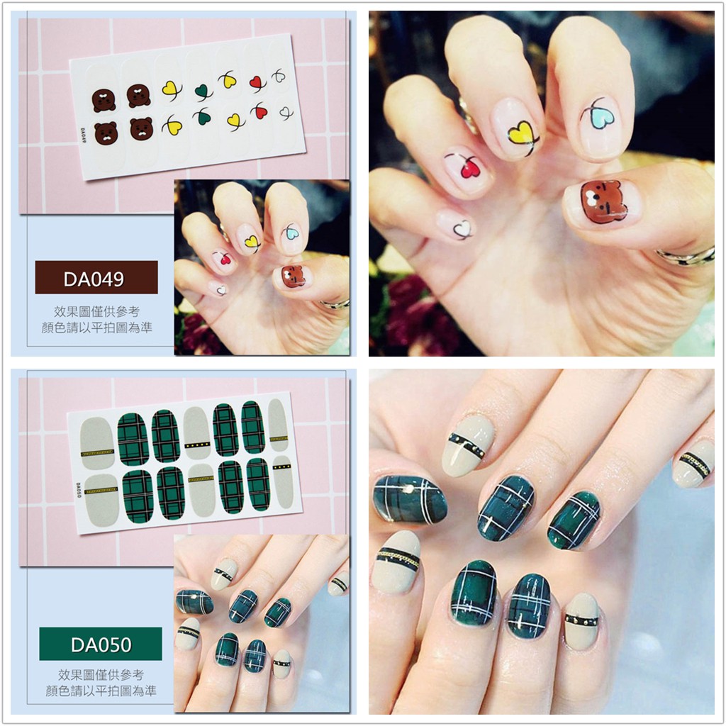 &lt;Jjoygirl&gt;DA Nail sticker motif / sticker kuku / stiker kuku / nail stiker glitter / stripes design