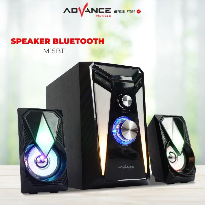 Speaker Advance M15 BT / Bluetooth Subwoofer Karaoke pengajian senam Gitar M 15 Bt + FREE MIC