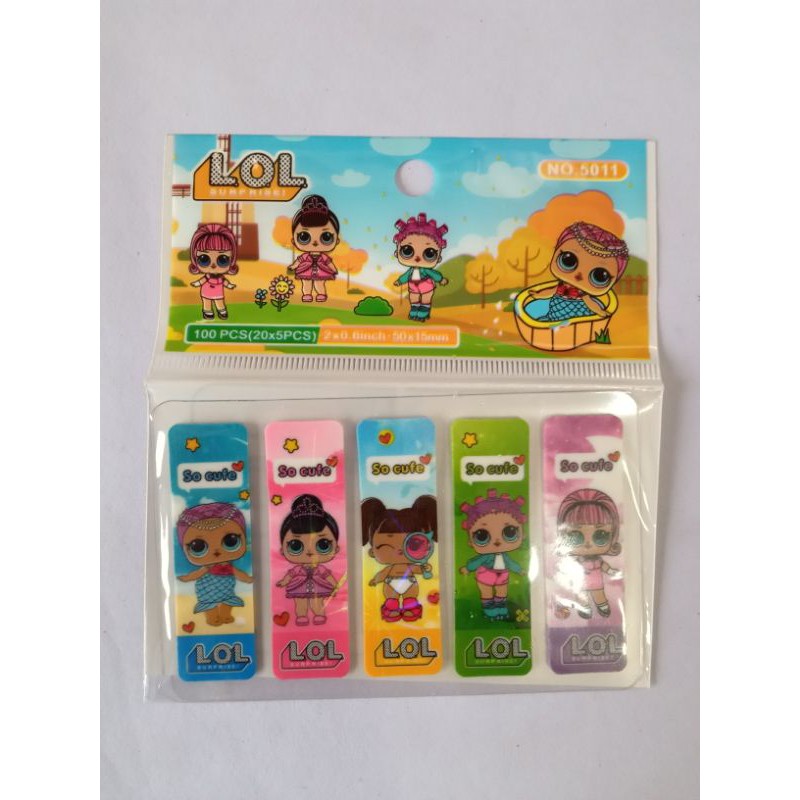 

pembatas buku karakter lucu