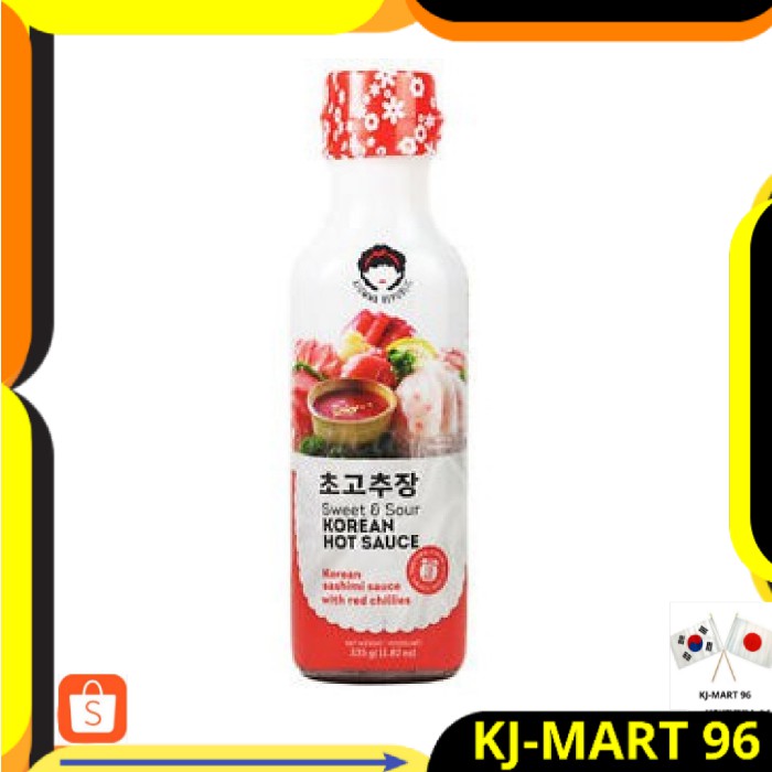 

MAKANAN KOREA/KOREAN FOOD/SAUS KOREA AJUMMA HOT SWEET & SOUR SAUCE-BUMBU KOREA PEDAS SASHIMI 330 GR