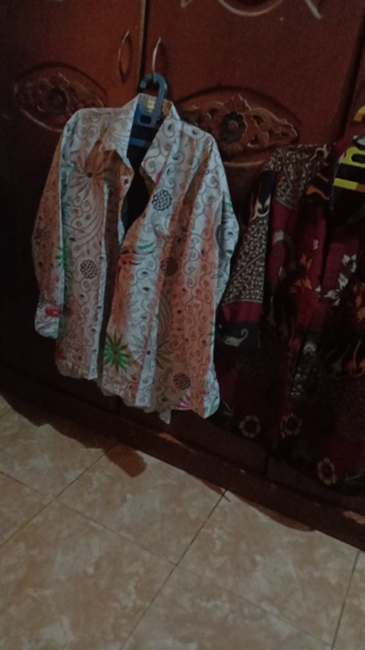 Batik Bunga Premium Silver Batik Pria Lengan Panjang Full Furing Batik Solo