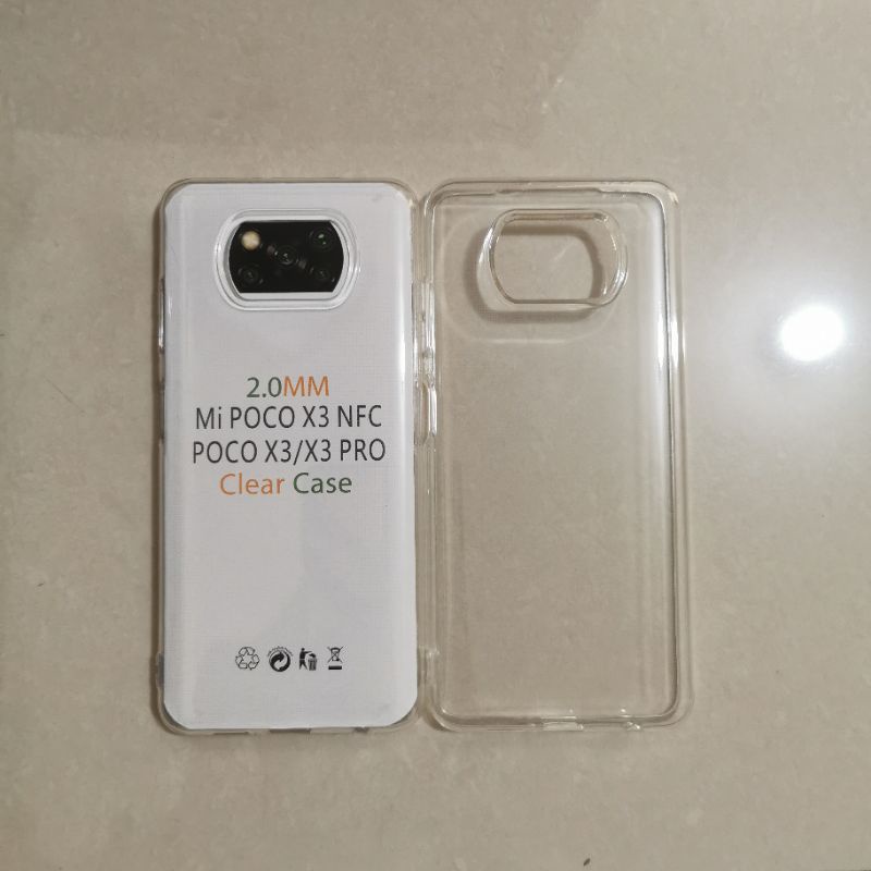 Case Xiaomi Poco X3/Poco X3 NFC/Poco X3 pro Clear HD Tebal 2.0mm Bening