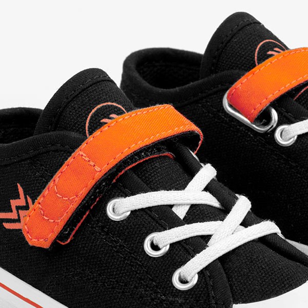 Geoff Kids - Timeless Kids Black Orange | Sepatu Anak | Sneakers-5