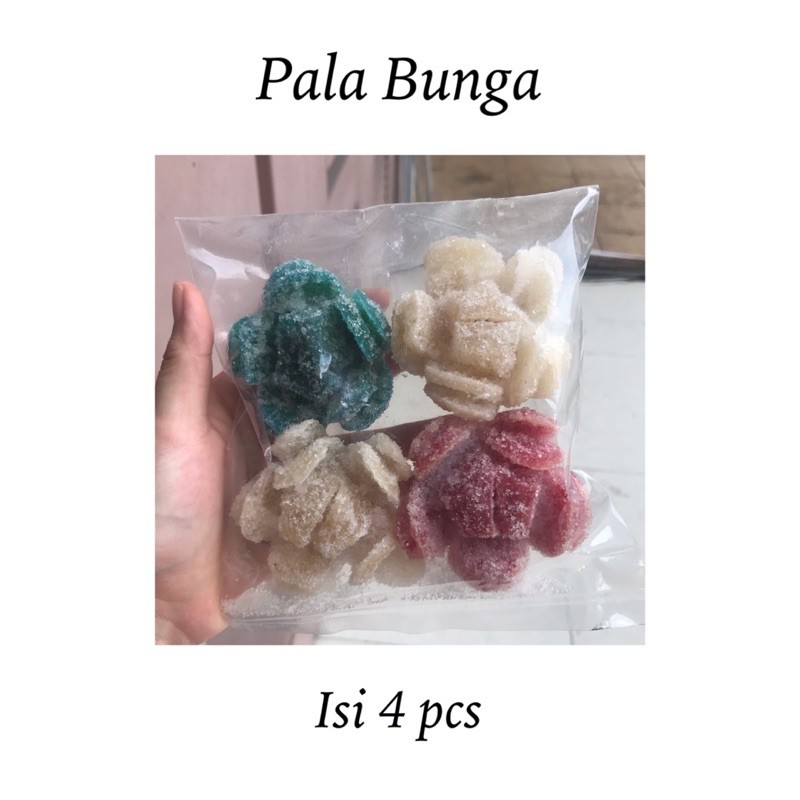 

MANISAN PALA BUNGA ISI 4 PCS MANISAN BUAH PALA SNACKY MEDAN PALA KERING