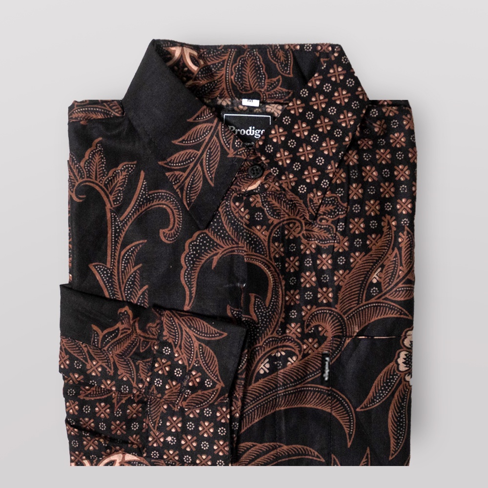 Prodigo * Kalasan Hitam Kemeja batik lengan Panjang | batik pria | Batik modern | Batik indonesia lengan panjang