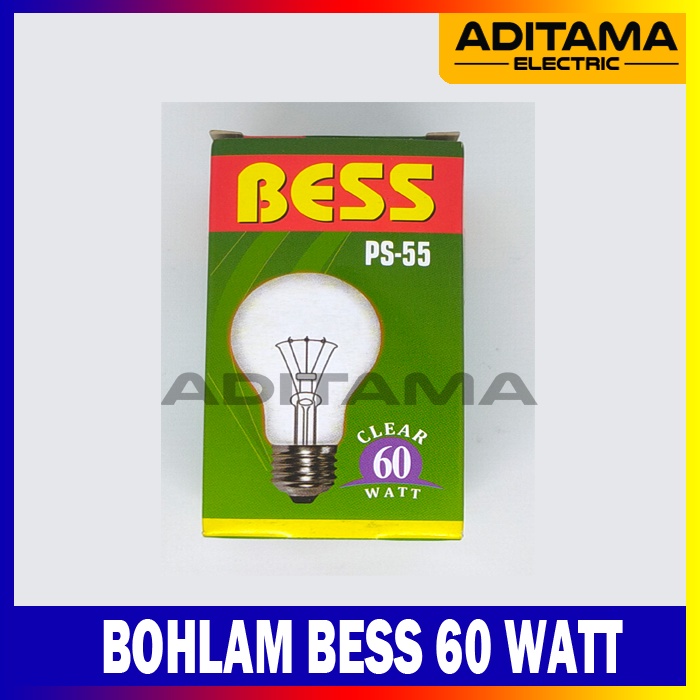 LAMPU BOHLAM BESS 60 WATT 60W / LAMPU PIJAR BESS 60W 60WATT