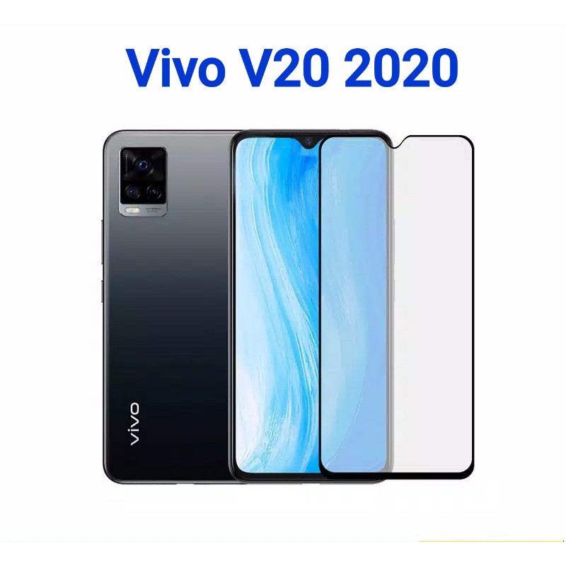 PROMO Tempered Glass Warna VIVO V20/V20 SE/V21 Anti Gores Kaca Full Layar Premium Quality