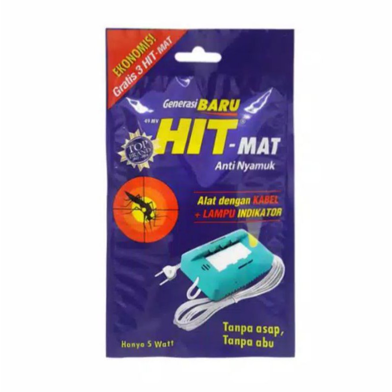 Obat nyamuk elektrik HIT Mat Alat Ekonomis Set Anti Nyamuk ( alat+ 3 refill)
