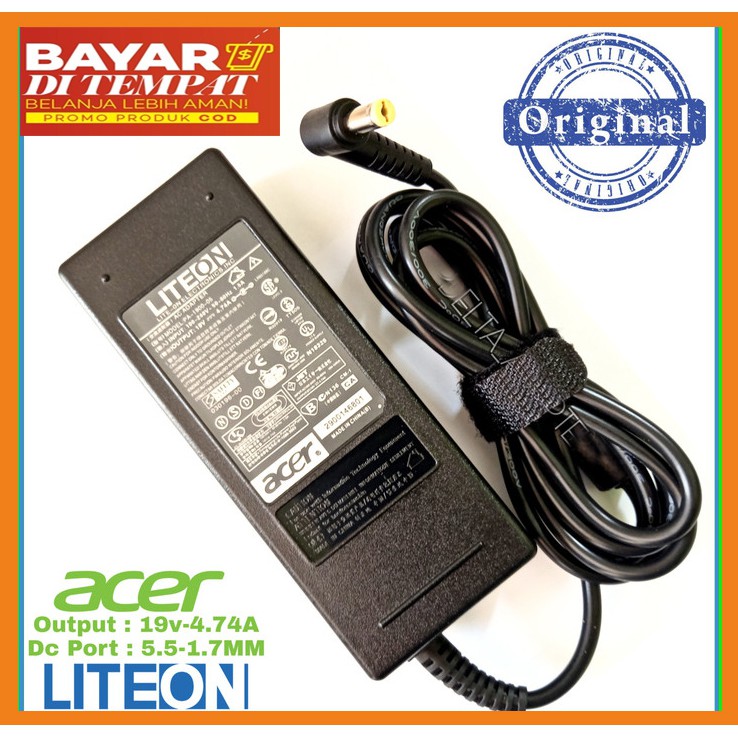 Adaptor Charger Original Acer 19V 4.74A (5.5*1.7)