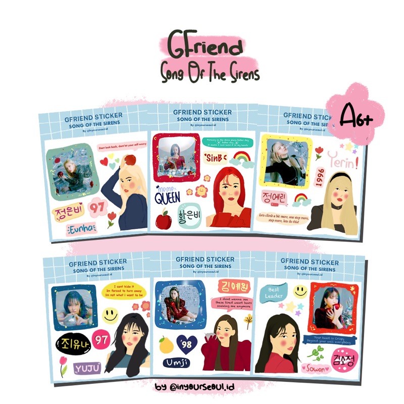 STICKER KPOP GFRIEND SONG OF THE SIRENS VERS.