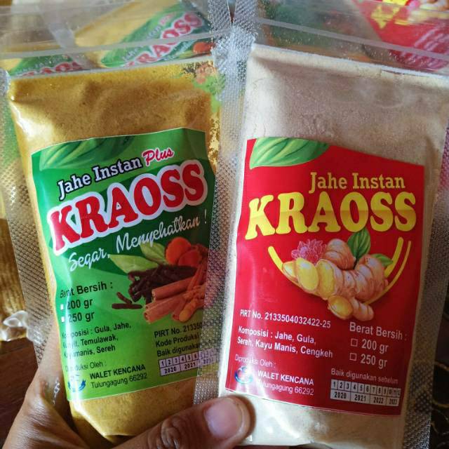 

KRAOSS Jahe Instan/Jamu Kesehatan Instan/Jahe bubuk