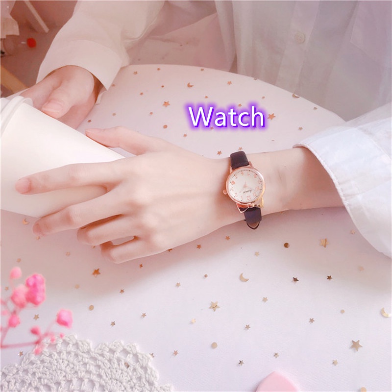 Jam Tangan Wanita Quartz Watch Girl Student Cute Watches Jam Tangan Perempuan