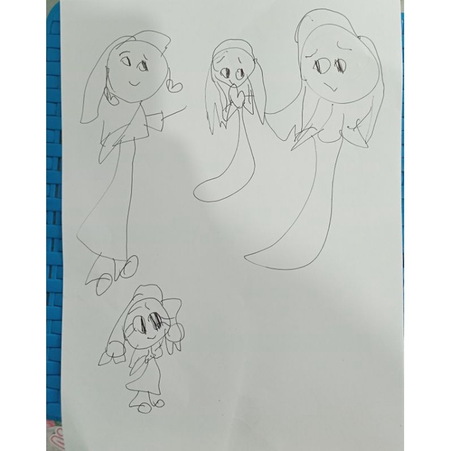 Gambar anak TK,tanpa warna