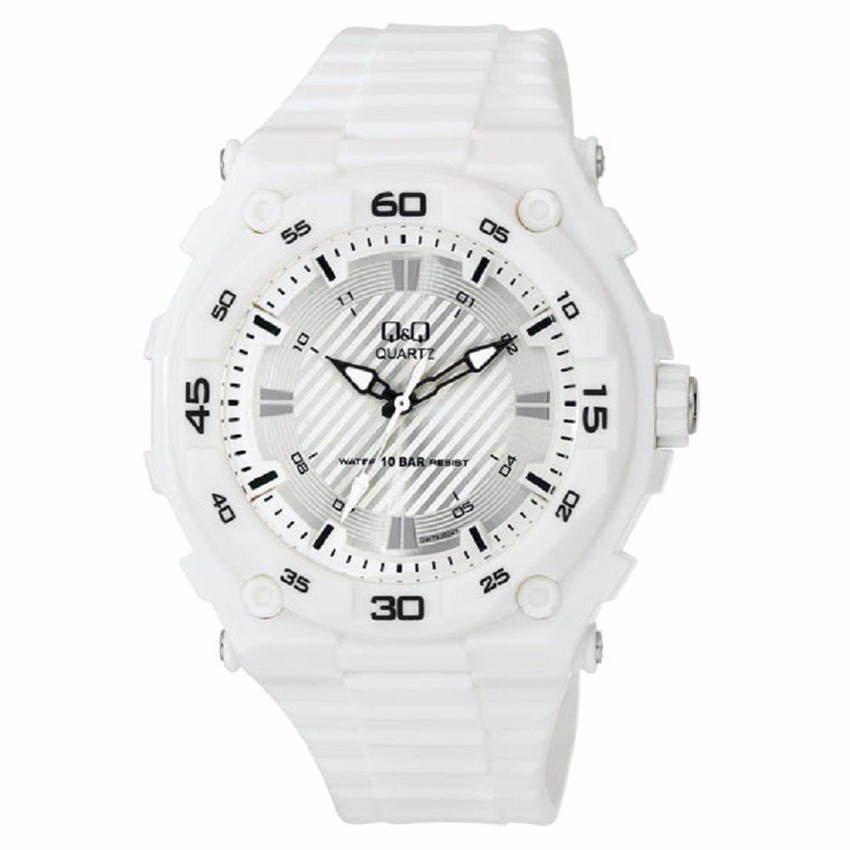 Q&Q QQ Analog Jam Tangan Pria Putih GW79J004Y Original
