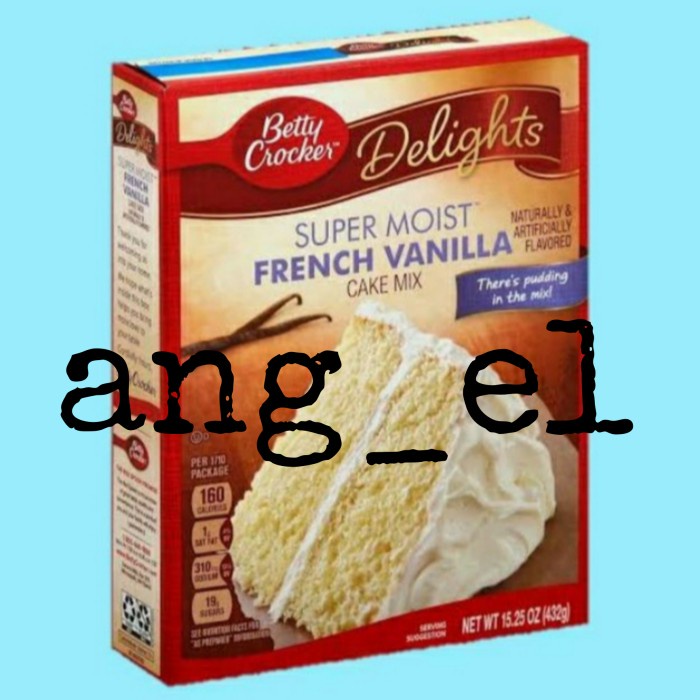 

BISA COD Betty crocker delight super moist FRENCH VANILLA cake mix (432g)