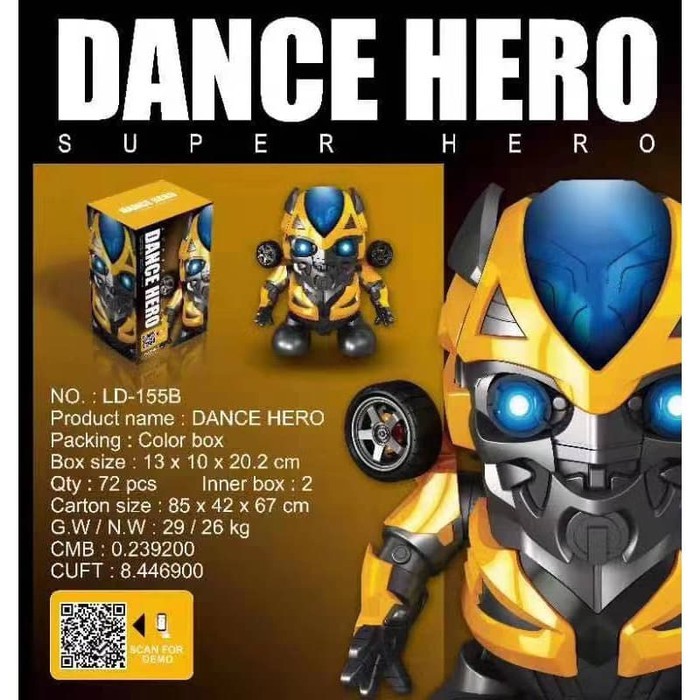 Super Hero Smart Dance Robot With Music and LED Light