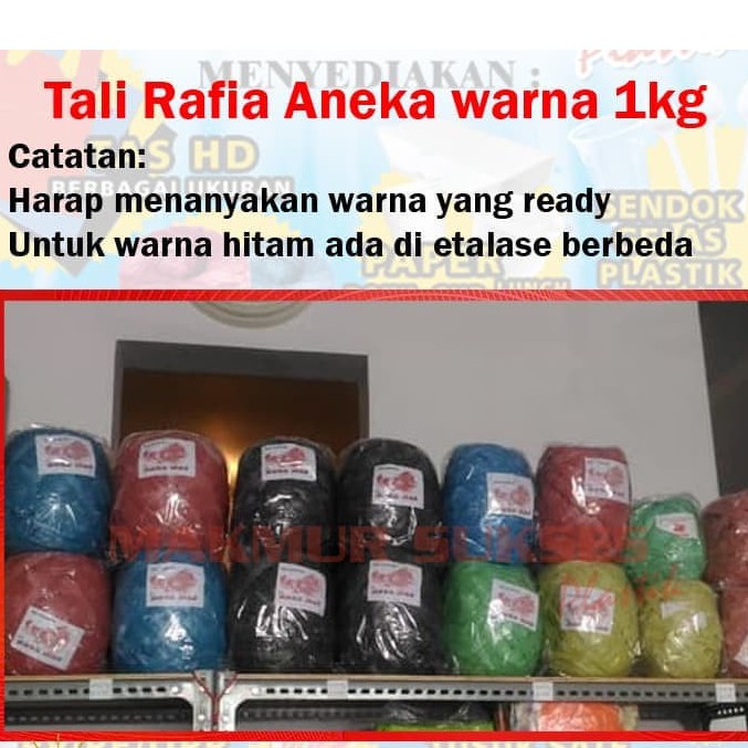 

Tali Rafia Besar Aneka Warna Ukuran 1kg