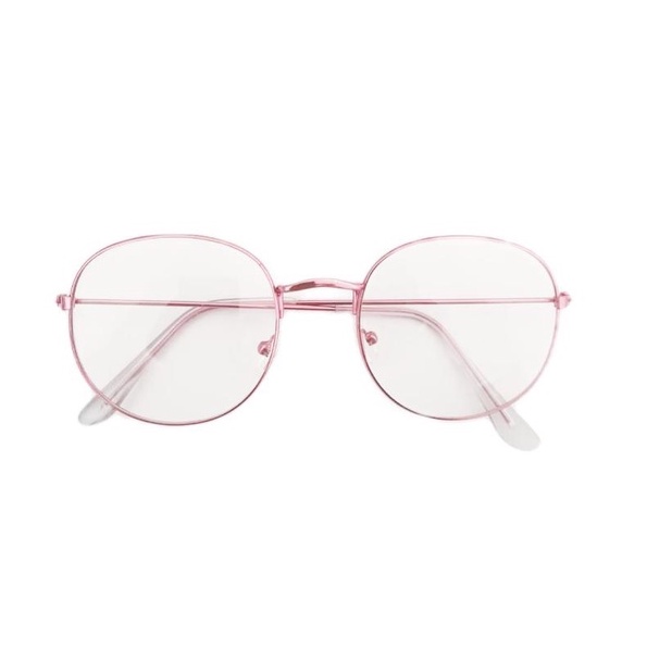 Rowling Impor murah Frame Kacamata Wanita dan Pria Gaya Retro Round Eyeglasses Metal Frame Kacamata Fashion-16-9 Ungu