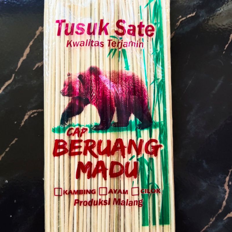 

Tusuk Sate Cap Beruang Madu