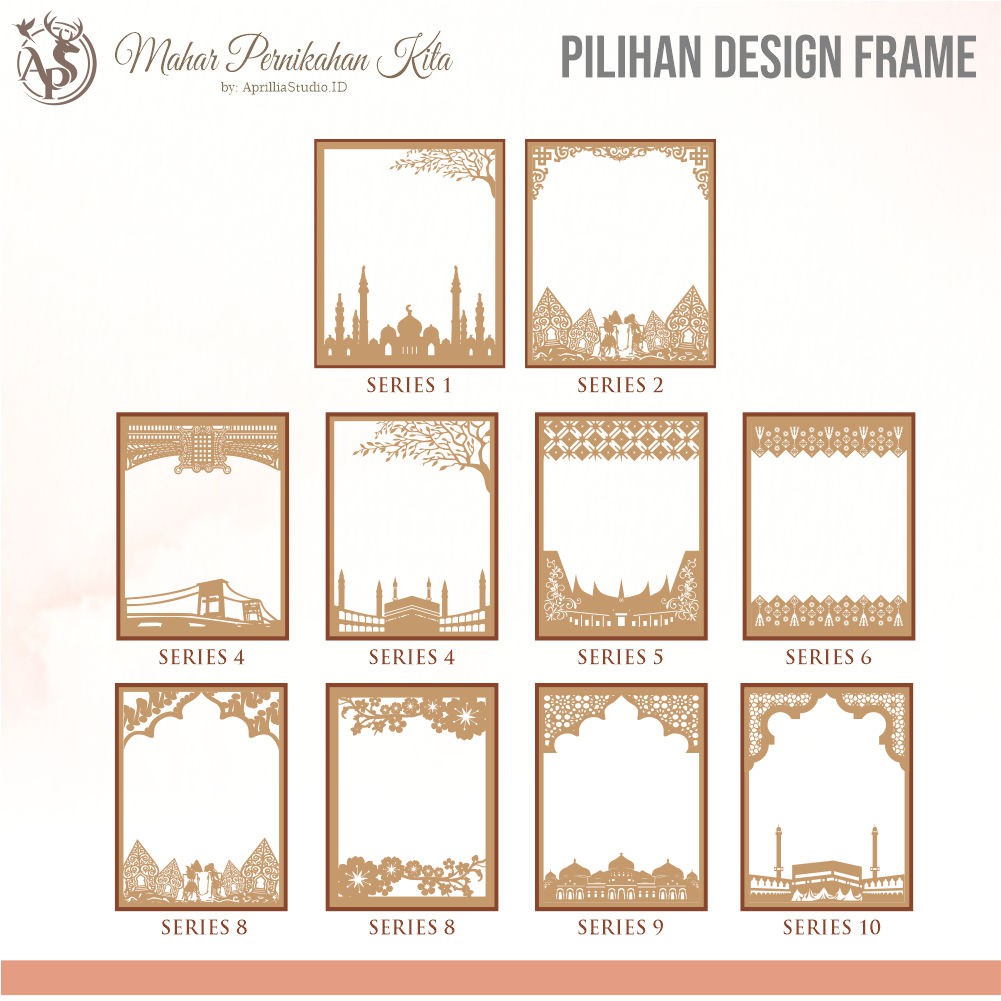 MAHAR PERNIKAHAN MURAH | FRAME MAHAR CUTTING | SULTAN SERIES 40x50