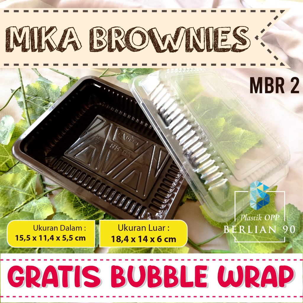Mika brownies S Mika kue brownies isi 50 Pcs