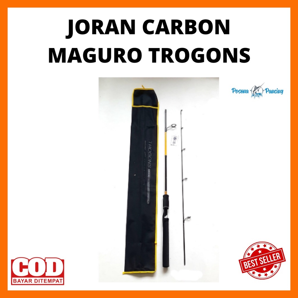 Joran Pancing MAGURO TROGONS Full Carbon Action 15lbs Size 150-180 Lentur dan Kuat