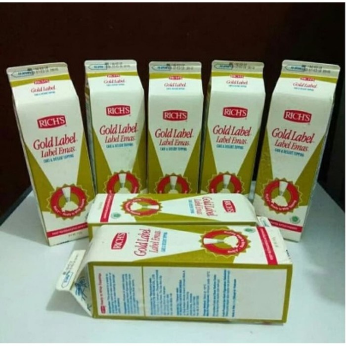 

Rich's Gold Label 907gr 1 Karton isi 12 Pack
