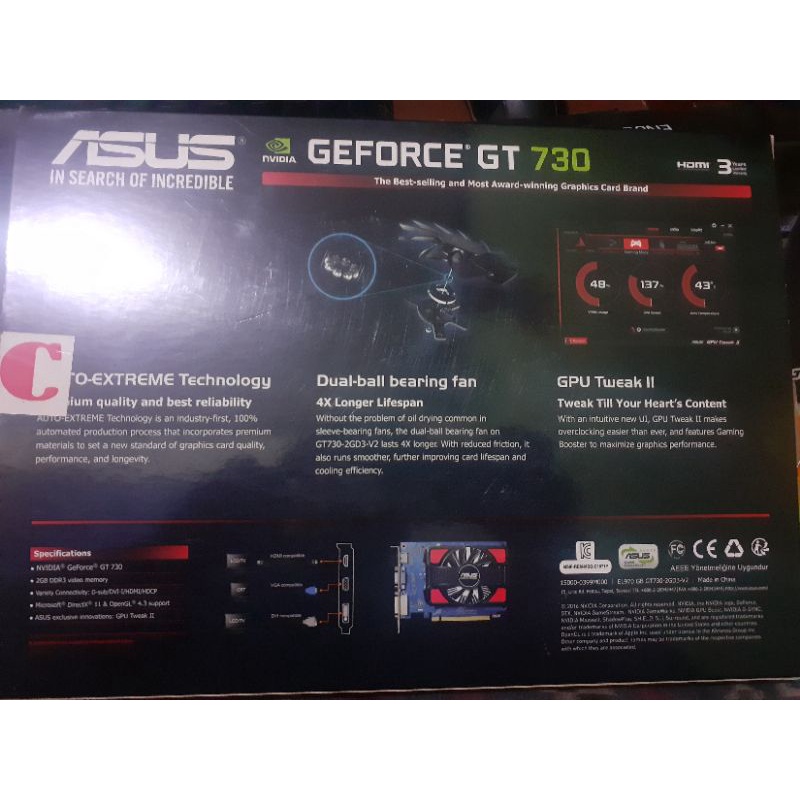 geforce gt 730 second 2gb ddr3