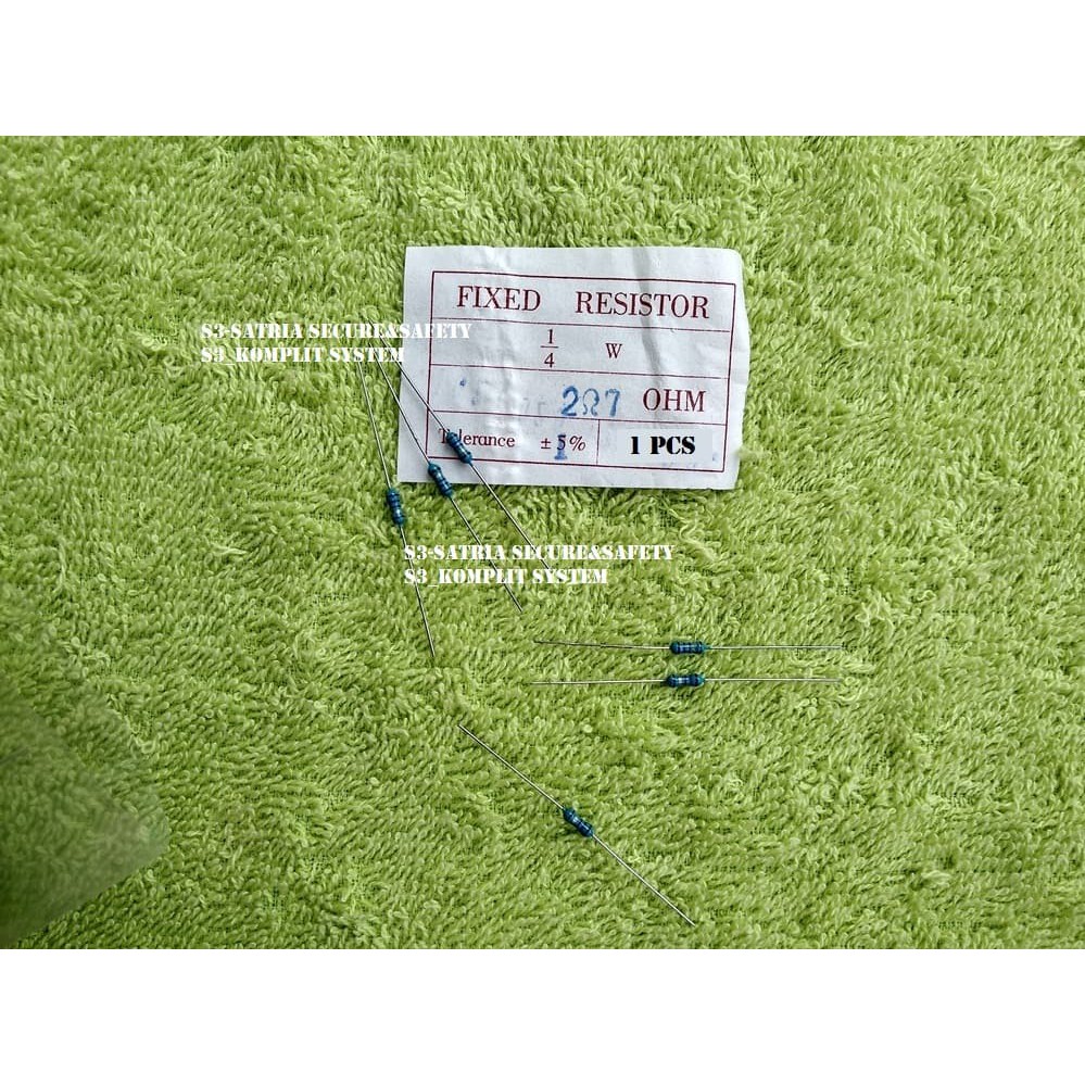 Biru MF 2R7 Resistor 1/4 W watt 1% 2 R 7 Metal Film
