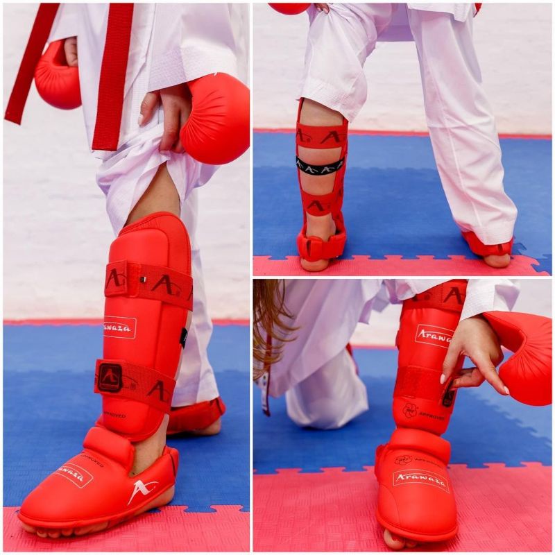 ARAWAZA FOOTPRO KARATE WKF APPROVED MERAH