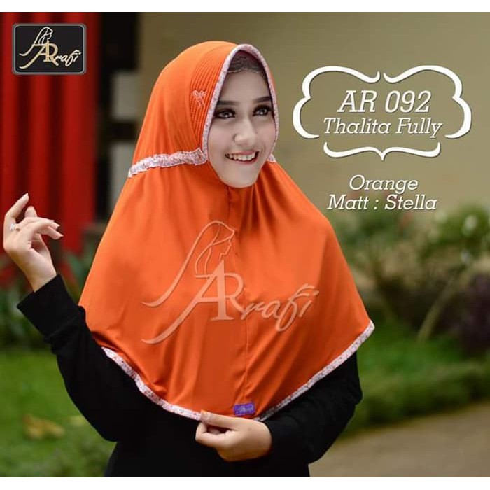 Promo!! Bergo Antem Arrafi Ar 092 Terbaru Talita Fully Kerudung Jilbab Instan Terlaris!!