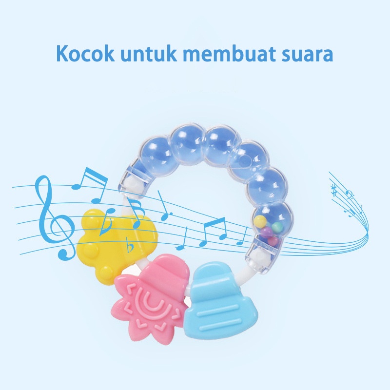 Mainan gigitan bayi/Gigitan bayi teether/Teether bayi/Mainan gigitan bayi bahan silikon (B62)