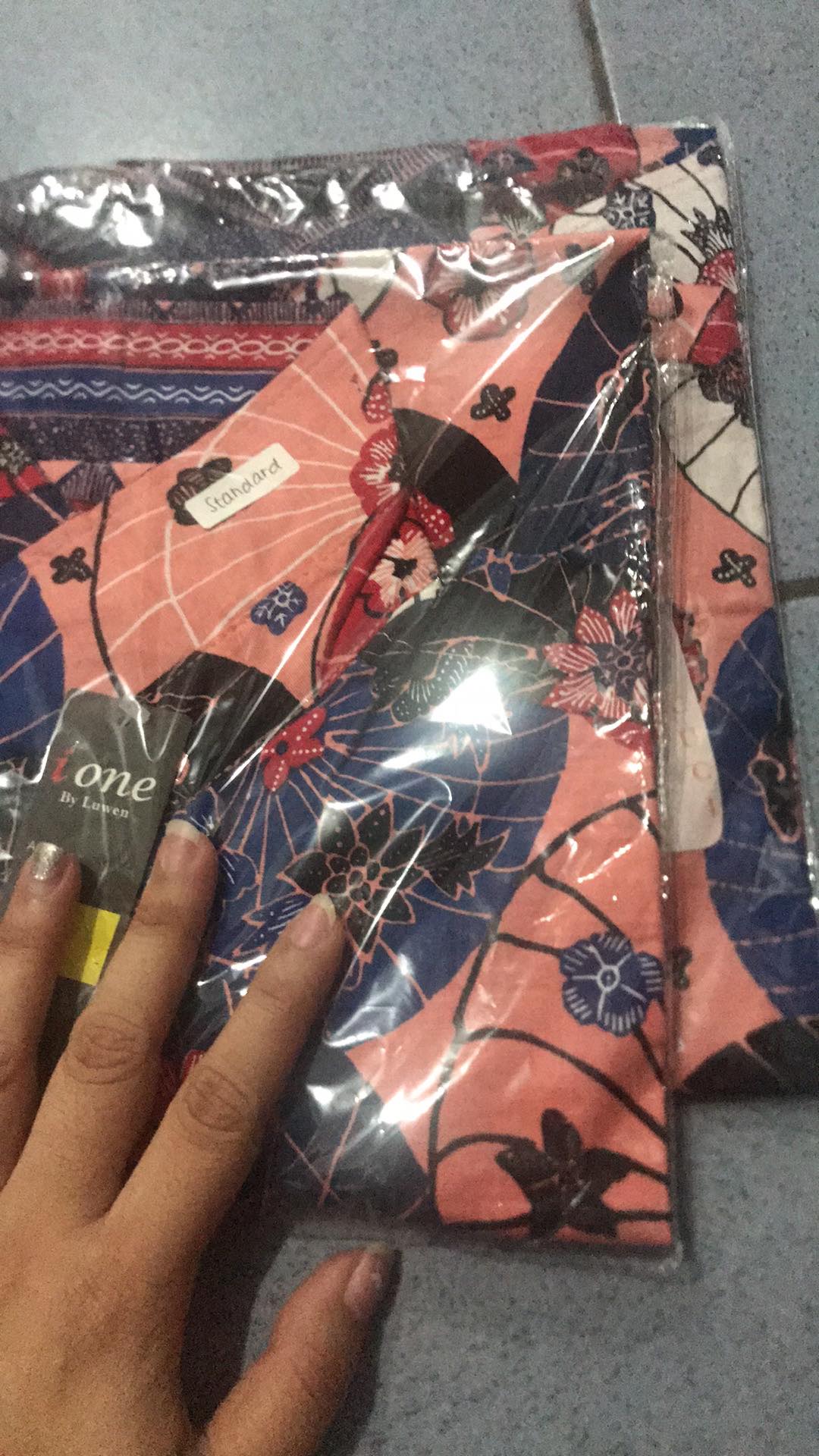 Kemeja Batik Pria Dewasa Lengan Pendek Warna Merah Edisi Imlek Natal, 113 Awi# Bahan Katun Stretch